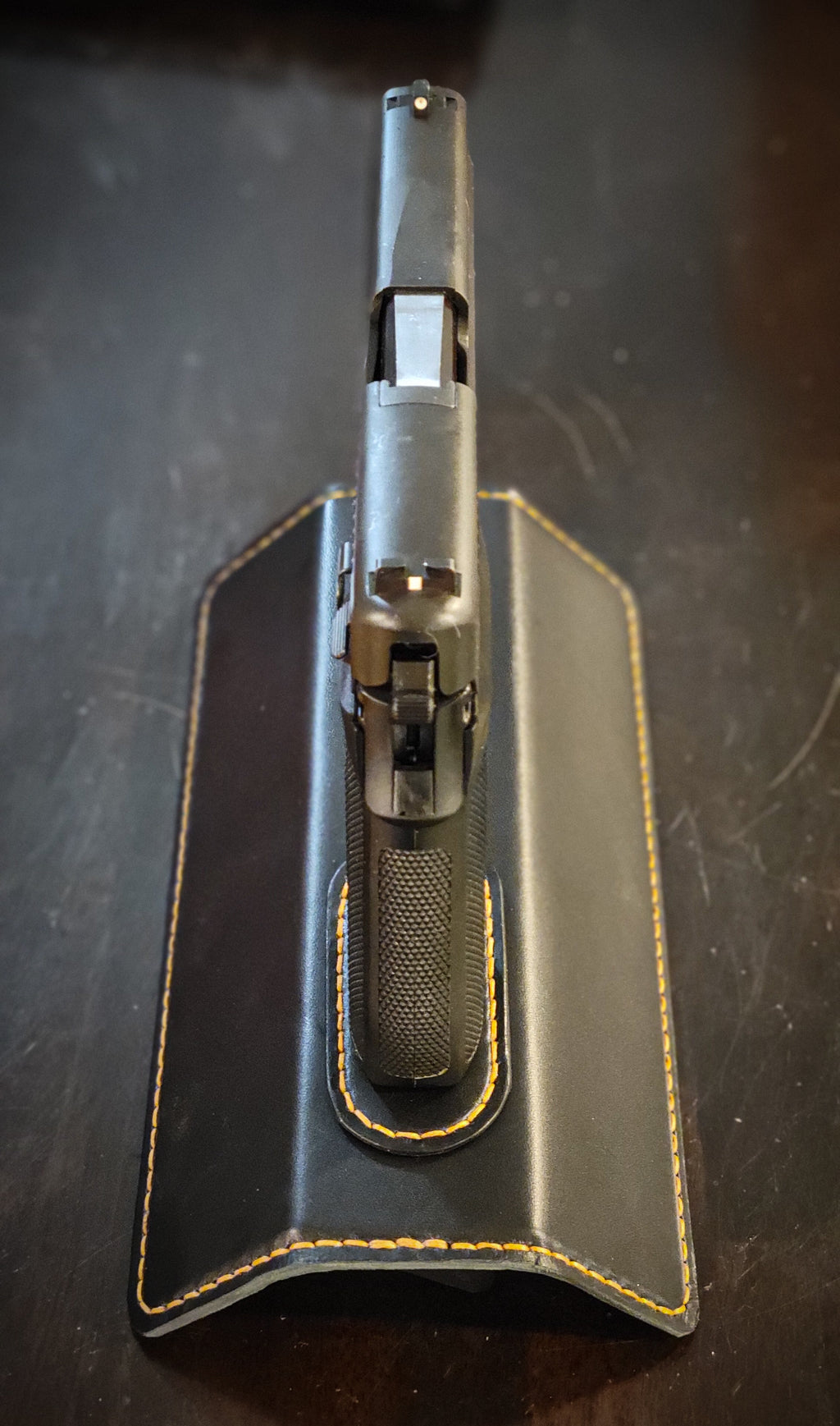 Handgun Stand - Black and Tan