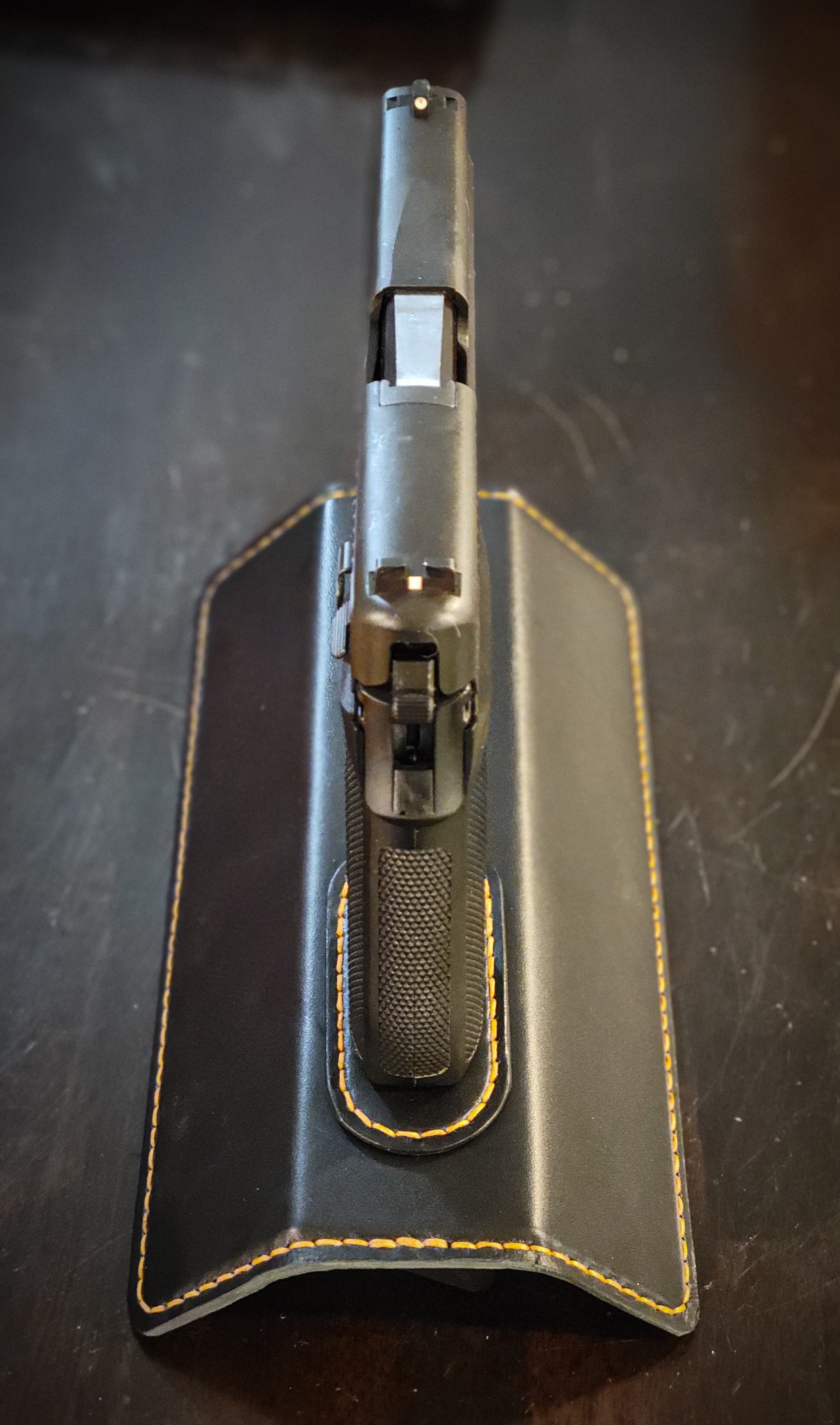 Handgun Stand - Black and Tan